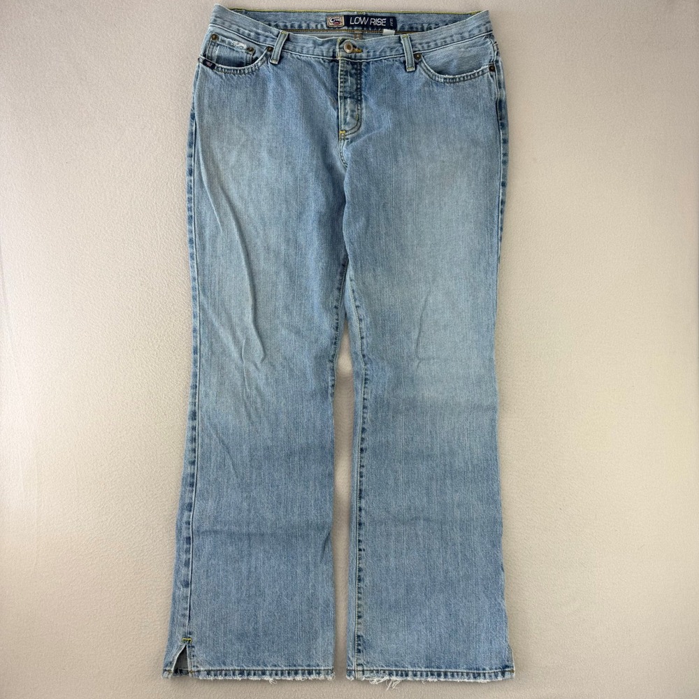 Cruel Girl Low Rise Slim Bootcut Jeans Women 15 Long Denim Distressed Vintage